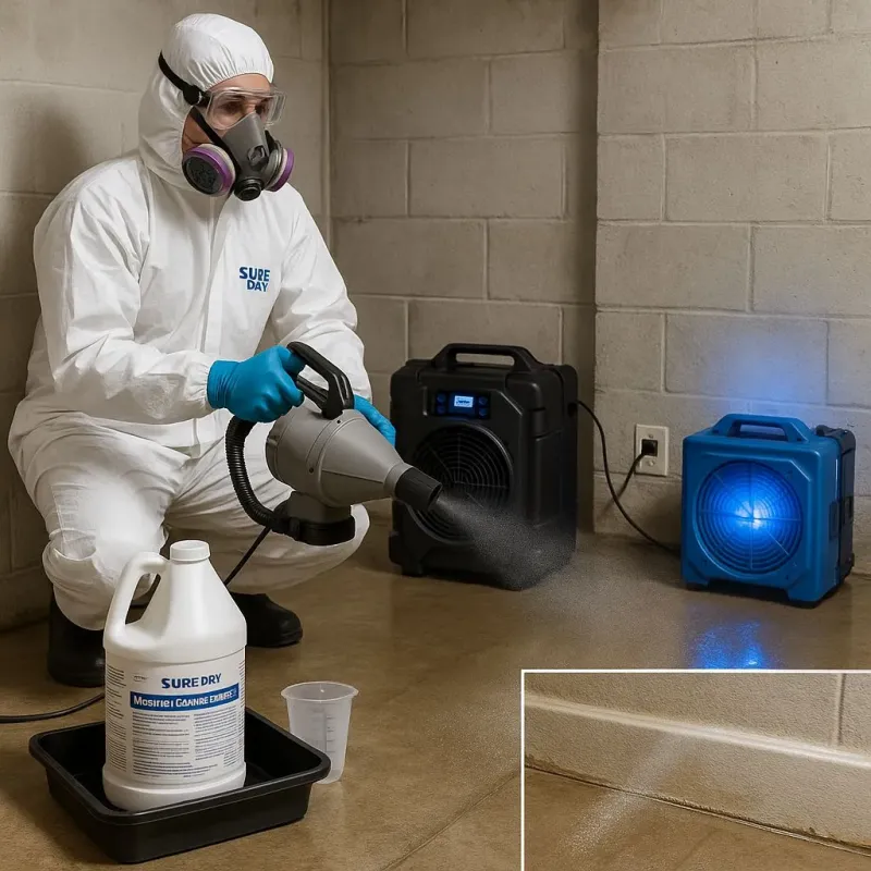Sanitization and Odor Removal process in Abington, MA
