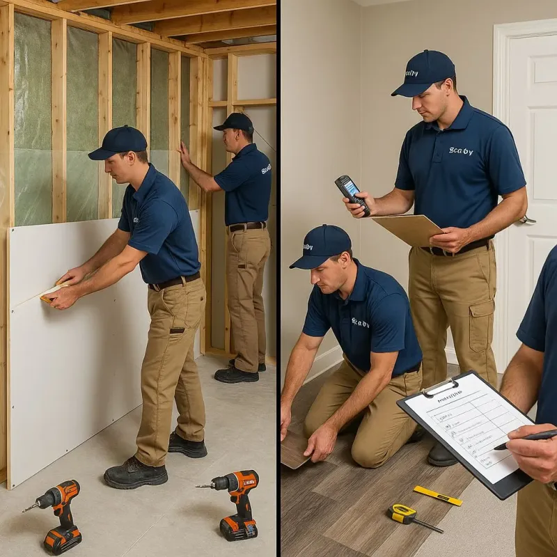 Repairs and Reconstruction process in Abington, MA